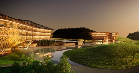 Проект гостиничного комплекса в Юньнане от Kengo Kuma Crafts