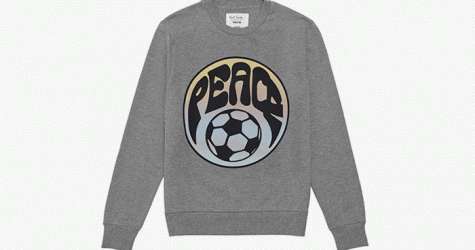 Вика Газинская, Джонатан Андерсон и Дрис Ван Нотен в футбольной коллаборации к Евро-2016