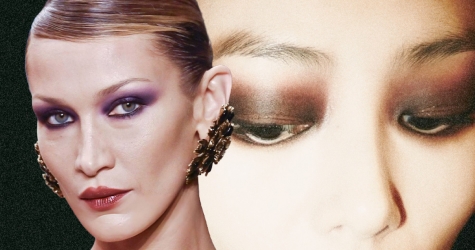 Coloured smokey: тренд на цветные смоки — носим как Белла Хадид на показе Saint Laurent
