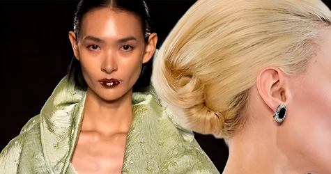 Асимметрия и глянцевые губы: бьюти-тренды Недель моды в Нью-Йорке и Лондоне сезона осень-зима 2026