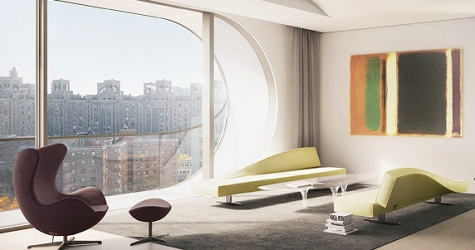 Внутри и снаружи: Заха Хадид оформила интерьер нью-йоркских квартир