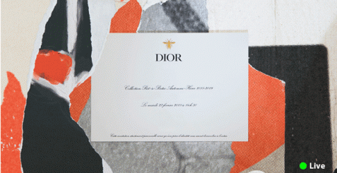 Прямая трансляция Christian Dior осень-зима 2018