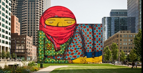 Бразильские художники Os Gemeos в Москве