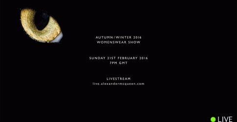 Прямая трансляция показа Alexander McQueen, осень-зима 2015