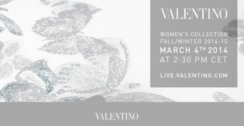 Прямая трансляция Valentino, осень-зима 2014