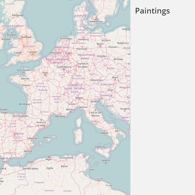 Mapping Paintings: онлайн-карта, показывающая миграцию живописи Mapping Paintings: онлайн-карта, показывающая миграцию живописи