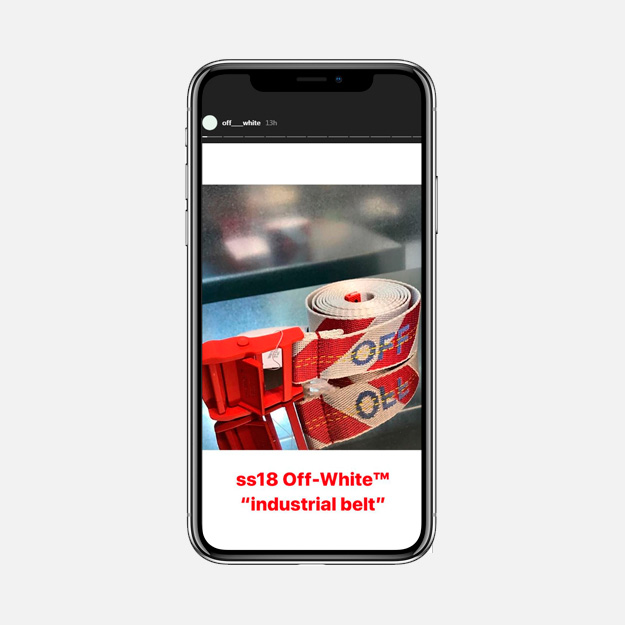 Off-White показал новую вещь в инстаграме Off-White показал новую вещь в инстаграме