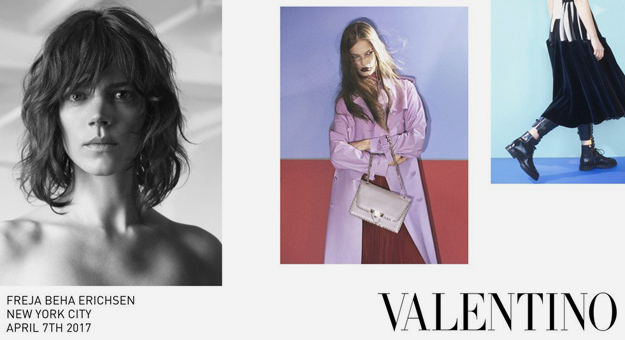 Иман и Фрея Беха Эриксен в рекламной кампании Valentino