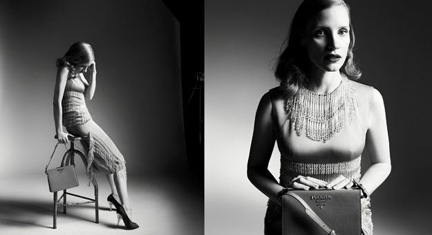 Джессика Честейн снялась в новой рекламе Prada