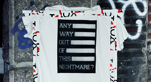 Вещи вместо граффити в новой рекламе Raf Simons