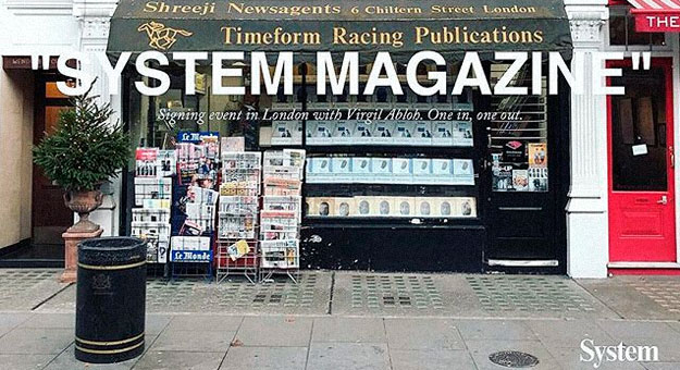 Вирджил Абло будет ждать поклонников у киоска в Лондоне