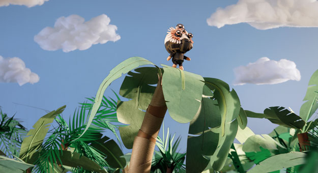 Обезьянки охотятся за бананами в новом видео Fendi