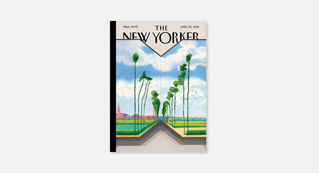 Новая работа Дэвида Хокни появилась на обложке журнала The New Yorker