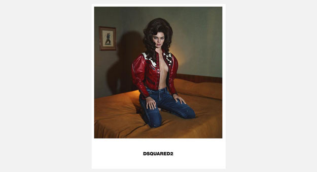 Кендалл Дженнер и Белла Хадид в роли «кау-герлз» в кампании DSquared2
