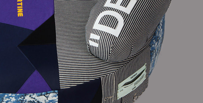 Как выглядит коллекция мебели с обивкой из вещей Maison Margiela, Off-White, Raf Simons и Vetements