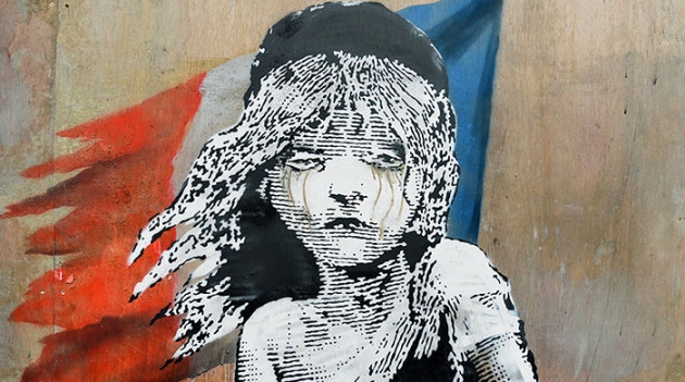 В Лондоне появилось новое граффити Бэнкси