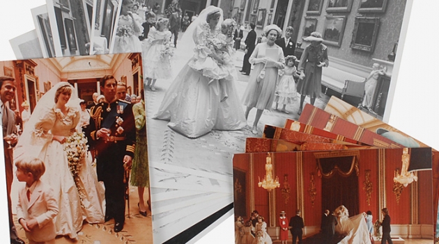 Неизвестные снимки со свадьбы принцессы Дианы выставили на аукцион