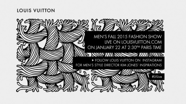 Прямая трансляция мужского показа Louis Vuitton, осень-зима 2015
