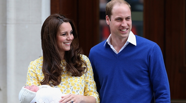 Принц Уильям и герцогиня Кэтрин показали дочь