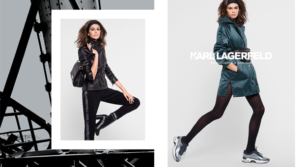 Кайя Гербер и парижская архитектура в осенне-зимней кампании Karl Lagerfeld