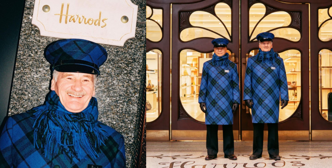 Лондонский универмаг Harrods и Burberry представили коллаборацию