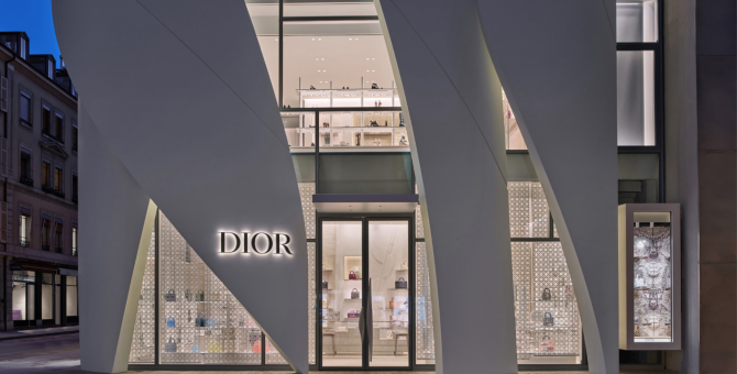 Dior открыл 6-этажный бутик в Женеве
