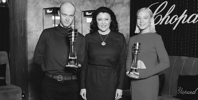 Юра Борисов и Алена Михайлова получили премию Chopard Talent Awards
