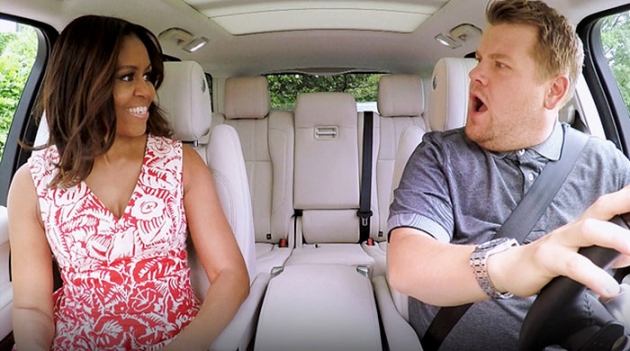 Видео дня: Мишель Обама поет Single Ladies Бейонсе c Джеймсом Корденом