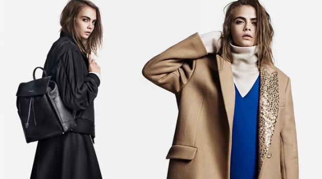 Снова в строю: Кара Делевинь в рекламной кампании DKNY