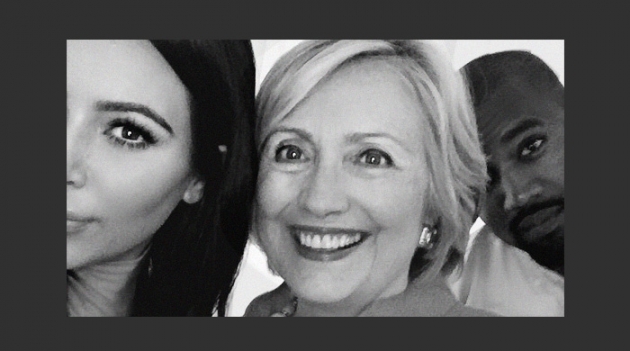 Хиллари Клинтон провела дружеские дебаты с Ким Кардашьян