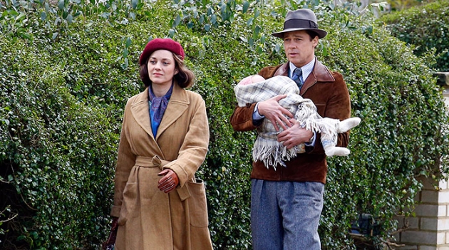 \"Пять секунд тишины\": первые кадры со съемок военной драмы с Брэдом Питтом и Марион Котийяр