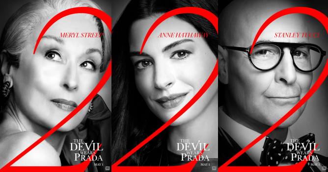 В Сети появились новые постеры «Дьявол носит Prada — 2»