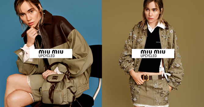 Сьюки Уотерхаус снялась для апсайкл-коллекции Miu Miu