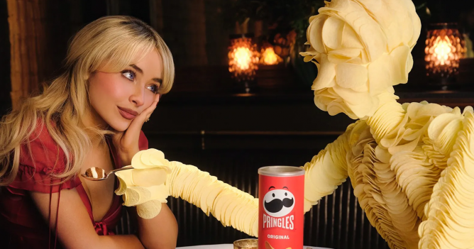 Сабрина Карпентер появилась в рекламе Pringles
