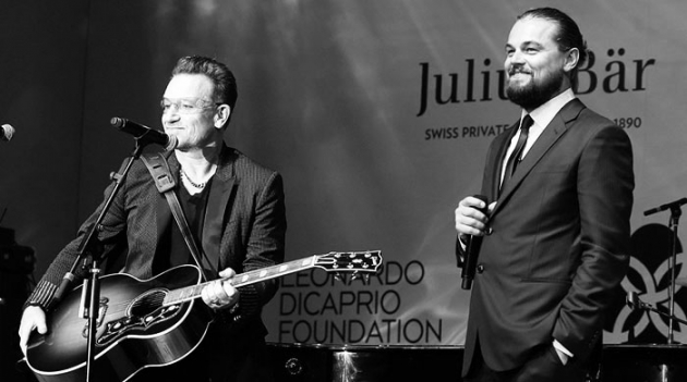 В хорошие руки: Леонардо ДиКаприо купил гитару Боно