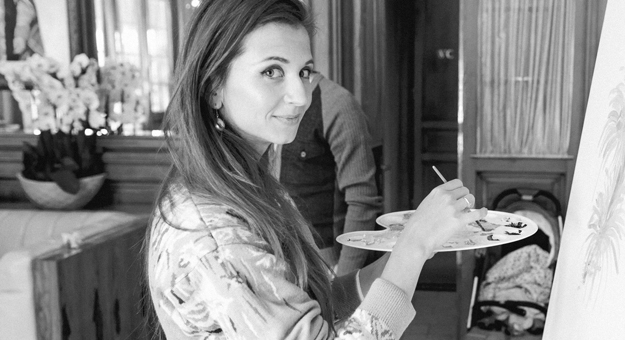 В ресторане «Белуга» прошла презентация картины дизайнера Екатерины Комбаровой