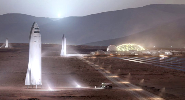 К 2028 году на Марсе может появиться база SpaceX