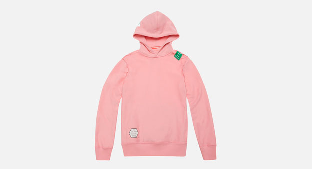 Helmut Lang и британский современный художник выпустили розовые худи «с секретом»