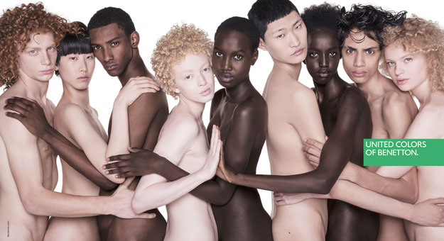 Обнаженные модели в новой кампании Benetton, посвященной инклюзивности
