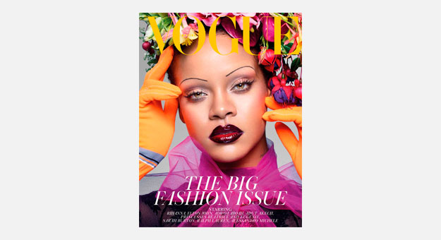 Рианна снялась для обложки сентябрьского номера Vogue UK