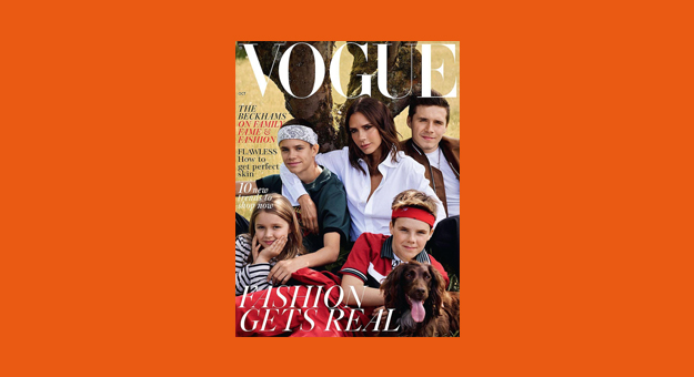 Виктория Бекхэм вместе с детьми снялась для октябрьской обложки Vogue UK
