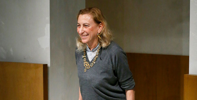 Миучча Прада получит премию Fashion Awards за особые достижения в индустрии моды