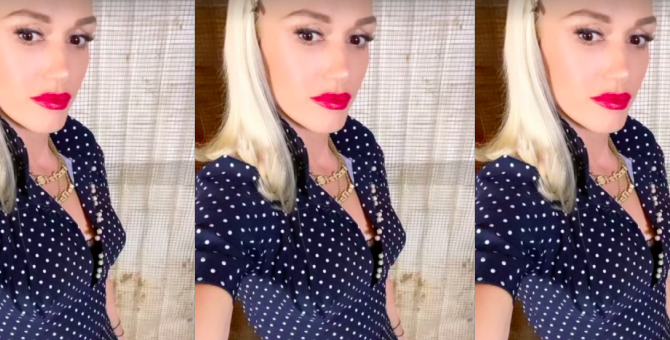 Гвен Стефани повторила образ с платьем в горошек из клипа «Don't Speak»