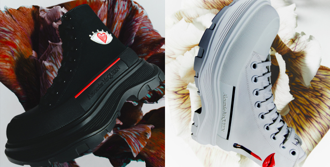 Alexander McQueen выпустил обувную капсулу ко Дню святого Валентина