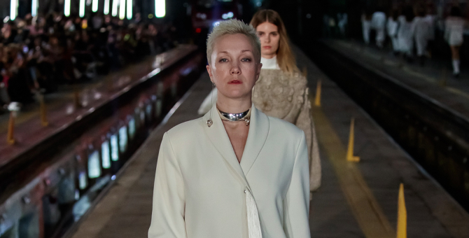 Дарья Мороз приняла участие в показе новой коллекции Alexander Arutyunov