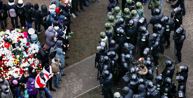 Число задержанных на митингах в Беларуси 15 ноября превысило тысячу человек