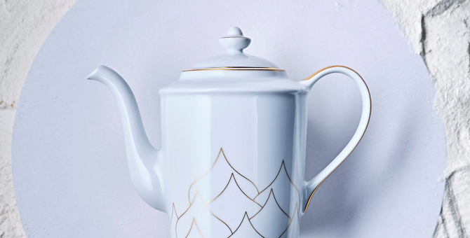 Bernardaud и художник Дима Логинов создали чайный сервиз для московского бутика Cartier