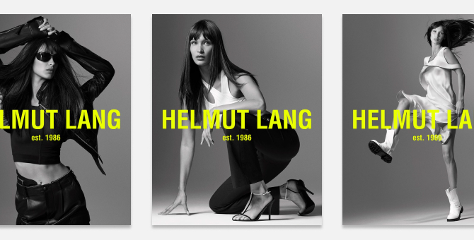 Белла Хадид снялась в новой кампании Helmut Lang