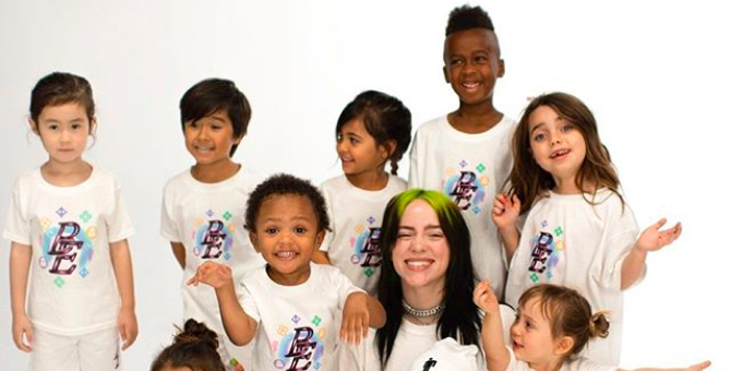 Билли Айлиш выпустила коллекцию одежды для детей