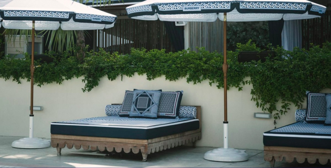 В отеле Фаррелла Уильямса в Майами-Бич появилась зона отдыха от Burberry